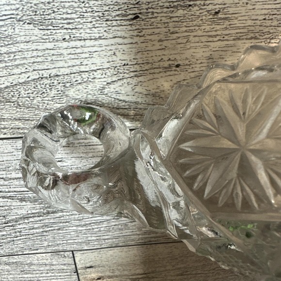 Cut Glass Oblong Relish Tray Candy Nut Dish (8.75x3.5x1.5") Vintage - Picture 5 of 6